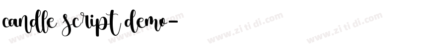 candle script demo字体转换